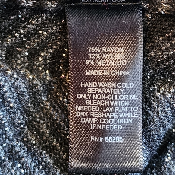 Express black and silver chevron long sleeve dress Size M - Picture 9 of 10